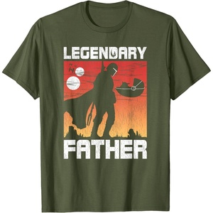 image:imageStar Wars The Mandalorian Fathers Day Legendary Father TShirtOlive Green