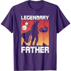 image:imageStar Wars The Mandalorian Fathers Day Legendary Father TShirtPurple