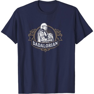 image:imageStar Wars The Mandalorian Fathers Day The Dadalorian Badge TShirtNavy Blue