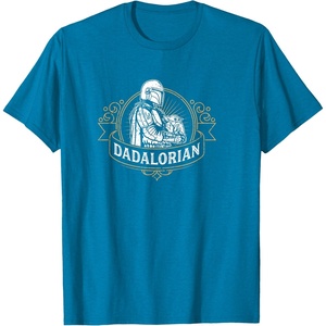 image:imageStar Wars The Mandalorian Fathers Day The Dadalorian Badge TShirtSapphire Blue