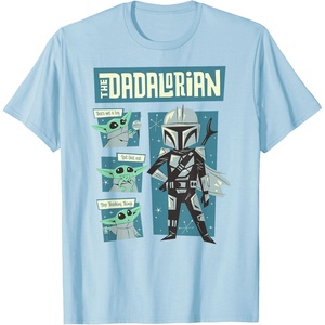 image:imageStar Wars The Mandalorian Fathers Day The Dadalorian Poster TShirtBaby Blue