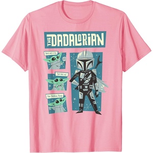 image:imageStar Wars The Mandalorian Fathers Day The Dadalorian Poster TShirtPink