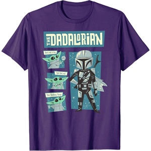 image:imageStar Wars The Mandalorian Fathers Day The Dadalorian Poster TShirtPurple