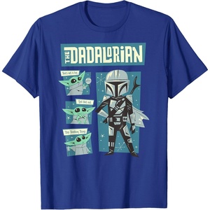 image:imageStar Wars The Mandalorian Fathers Day The Dadalorian Poster TShirtRoyal Blue