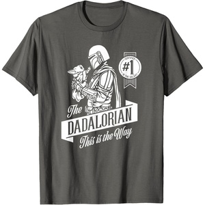 image:imageStar Wars The Mandalorian Fathers Day The Dadalorian TShirtAsphalt Grey