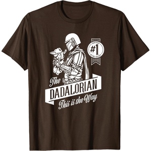 image:imageStar Wars The Mandalorian Fathers Day The Dadalorian TShirtBrown