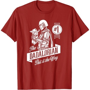 image:imageStar Wars The Mandalorian Fathers Day The Dadalorian TShirtCranberry Red