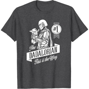 image:imageStar Wars The Mandalorian Fathers Day The Dadalorian TShirtDark Heather Grey