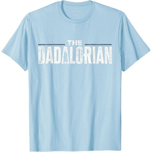image:imageStar Wars The Mandalorian The Dadalorian Weathered Logo TShirtBaby Blue