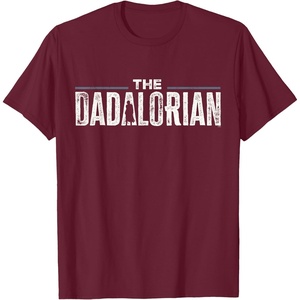 image:imageStar Wars The Mandalorian The Dadalorian Weathered Logo TShirtBurgundy