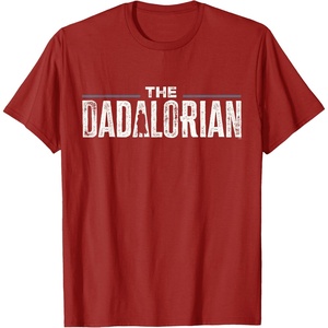 image:imageStar Wars The Mandalorian The Dadalorian Weathered Logo TShirtCranberry Red