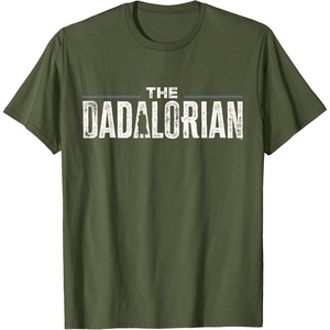 image:imageStar Wars The Mandalorian The Dadalorian Weathered Logo TShirtOlive Green