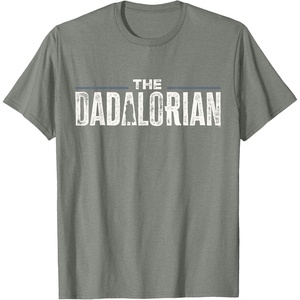 image:imageStar Wars The Mandalorian The Dadalorian Weathered Logo TShirtOlive Heather
