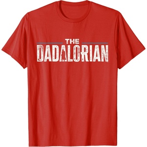 image:imageStar Wars The Mandalorian The Dadalorian Weathered Logo TShirtRed