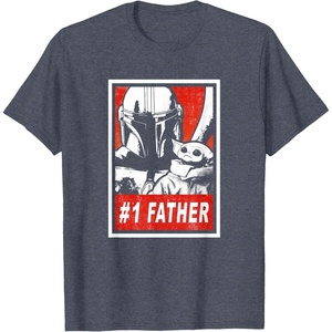 image:imageStar Wars The Mandalorian amp Grogu Fathers Day 1 Father TShirtHeather Blue