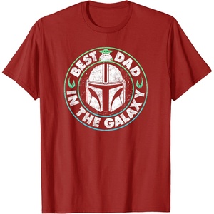 image:imageStar Wars The Mandalorian amp Grogu Fathers Day Best Dad TShirtCranberry Red