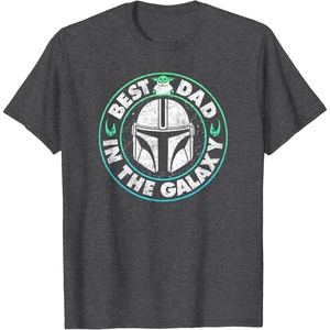 image:imageStar Wars The Mandalorian amp Grogu Fathers Day Best Dad TShirtDark Heather Grey