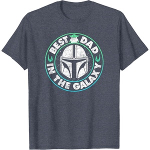 image:imageStar Wars The Mandalorian amp Grogu Fathers Day Best Dad TShirtHeather Blue
