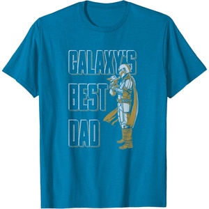 image:imageStar Wars The Mandalorian amp Grogu Fathers Day Galaxy Dad TShirtSapphire Blue