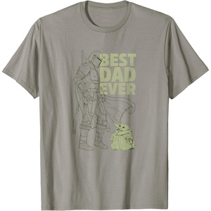 image:imageStar Wars The Mandalorian amp Grogu Fathers Day Outline Dad TShirtSlate Grey
