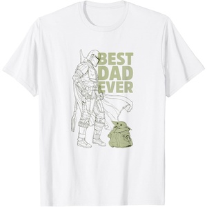 image:imageStar Wars The Mandalorian amp Grogu Fathers Day Outline Dad TShirtWhite