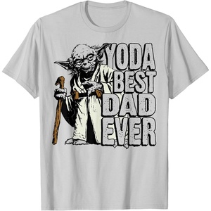 image:imageStar Wars Yoda Best Dad Ever Awesome Father Graphic TShirt TShirtSilver Grey