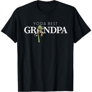 image:imageStar Wars Yoda Lightsaber Best Grandpa Birthday Fathers Day TShirtBlack
