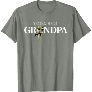 image:imageStar Wars Yoda Lightsaber Best Grandpa Birthday Fathers Day TShirtOlive Heather