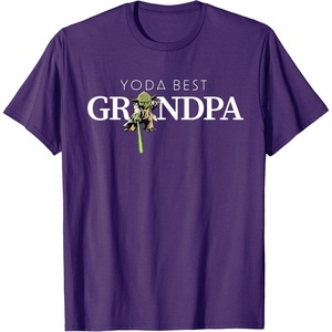 image:imageStar Wars Yoda Lightsaber Best Grandpa Birthday Fathers Day TShirtPurple