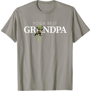 image:imageStar Wars Yoda Lightsaber Best Grandpa Birthday Fathers Day TShirtSlate Grey
