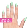 image:imageOlive amp June Instant Mani PressOn Nails Glue  Star Wars The Mandalorian amp Grogu  42 Fake Nails 21 Sizes  NonToxic LongLasting Up to 14 Days  Extra Short Round  Nom Nom Orange ChromeGrogu Green Velvet