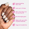 image:imageOlive amp June Instant Mani PressOn Nails Glue  Star Wars The Mandalorian amp Grogu  42 Fake Nails 21 Sizes  NonToxic LongLasting Up to 14 Days  Extra Short Round  Nom Nom Orange ChromeBlue Chrome Grogu