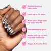 image:imageOlive amp June Instant Mani PressOn Nails Glue  Star Wars The Mandalorian amp Grogu  42 Fake Nails 21 Sizes  NonToxic LongLasting Up to 14 Days  Extra Short Round  Nom Nom Orange ChromeDark Saber Holographic Chrome
