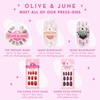 image:imageOlive amp June Instant Mani PressOn Nails Glue  Star Wars The Mandalorian amp Grogu  42 Fake Nails 21 Sizes  NonToxic LongLasting Up to 14 Days  Extra Short Round  Nom Nom Orange ChromeDark Saber Holographic Chrome