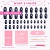 image:imageOlive amp June Instant Mani PressOn Nails Glue  Star Wars The Mandalorian amp Grogu  42 Fake Nails 21 Sizes  NonToxic LongLasting Up to 14 Days  Extra Short Round  Nom Nom Orange ChromeBlue Celestial Chrome