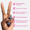 image:imageOlive amp June Instant Mani PressOn Nails Glue  Star Wars The Mandalorian amp Grogu  42 Fake Nails 21 Sizes  NonToxic LongLasting Up to 14 Days  Extra Short Round  Nom Nom Orange ChromeBlue Celestial Chrome