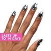 image:imageOlive amp June Instant Mani PressOn Nails Glue  Star Wars The Mandalorian amp Grogu  42 Fake Nails 21 Sizes  NonToxic LongLasting Up to 14 Days  Extra Short Round  Nom Nom Orange ChromeDark Saber Holographic Chrome