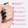 image:imageOlive amp June Instant Mani PressOn Nails Glue  Star Wars The Mandalorian amp Grogu  42 Fake Nails 21 Sizes  NonToxic LongLasting Up to 14 Days  Extra Short Round  Nom Nom Orange ChromeThe Mandalorian Creed