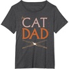 image:imageStar Wars Cat Dad Pet Parent Lightsabers TShirtDark Heather Grey