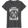 image:imageStar Wars Classic Fathers Day A Most Impressive Father Logo TShirtDark Heather Grey
