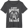 image:imageStar Wars Classic Fathers Day A Most Impressive Father Logo TShirtDark Heather Grey