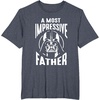 image:imageStar Wars Classic Fathers Day A Most Impressive Father Logo TShirtHeather Blue