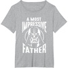 image:imageStar Wars Classic Fathers Day A Most Impressive Father Logo TShirtHeather Grey