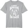 image:imageStar Wars Classic Fathers Day A Most Impressive Father Logo TShirtHeather Grey