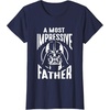 image:imageStar Wars Classic Fathers Day A Most Impressive Father Logo TShirtNavy Blue