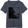 image:imageStar Wars Classic Fathers Day Darth Vader 1 Dad Chest Logo TShirtHeather Blue