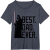 image:imageStar Wars Darth Vader Best Dad Ever Tonal Graphic TShirt TShirtHeather Blue