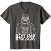 image:imageStar Wars Darth Vader Best Dad In Galaxy Graphic TShirt TShirtAsphalt Grey