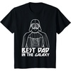 image:imageStar Wars Darth Vader Best Dad In Galaxy Graphic TShirt TShirtBlack
