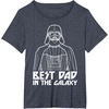 image:imageStar Wars Darth Vader Best Dad In Galaxy Graphic TShirt TShirtHeather Blue